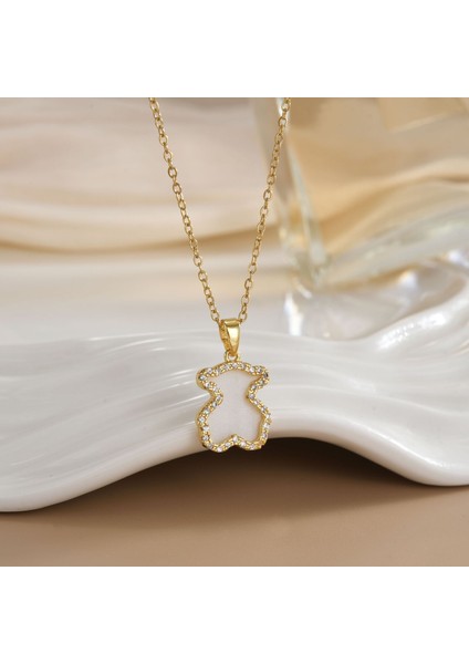 Yeni Kolye Kadın Moda Yüz Köprücük Kemiği Zinciri ile Kore Mizaç Kolye Kadın Diy Aksesuarları (Yurt Dışından)