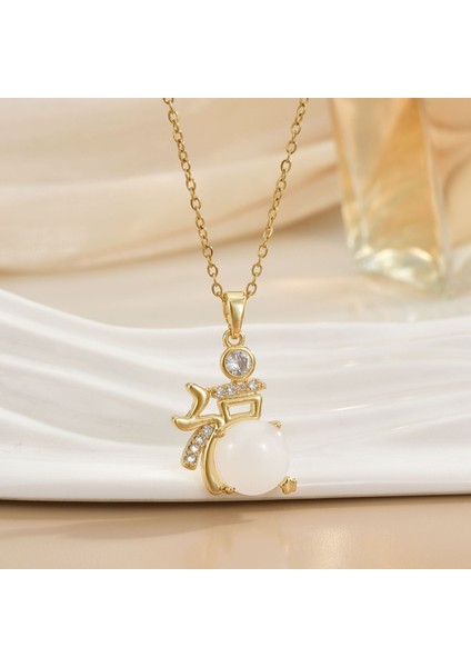 Yeni Kolye Kadın Dönebilen Çiçek Titanyum Çelik Niş Tasarım Duygusu Basit Moda Trendi Yüz Mizaç Köprücük Kemiği Zincir Takı (Yurt Dışından)