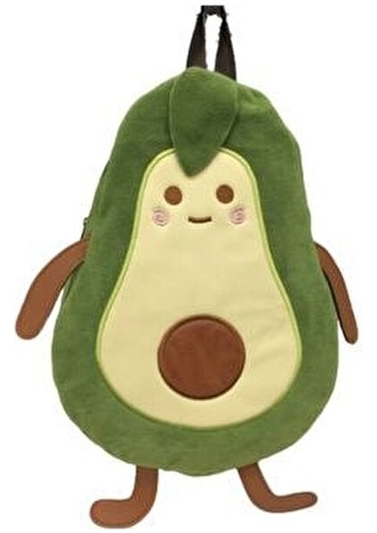 Unisex Avokado Peluş Sırt Çantası