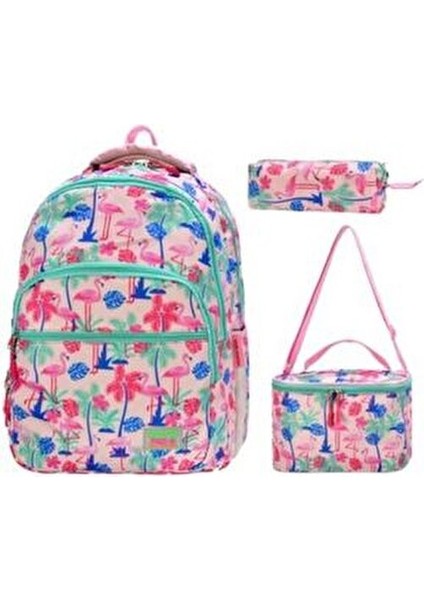 Baskılı Kız Çocuk Okul Çantası