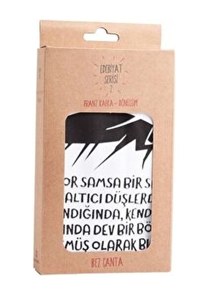 Kafka Dönüşüm Seri 2 Bez Çanta - Siyah fiyatları