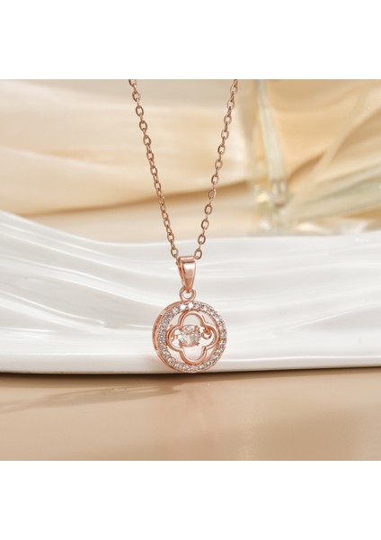 Yeni Titanyum Çelik Renk Kaybetmez Ruh Kolye Kadın Mizaç Basit Şanslı Çim Köprücük Kemiği Zinciri Niş Tasarım Kolye Takı (Yurt Dışından)