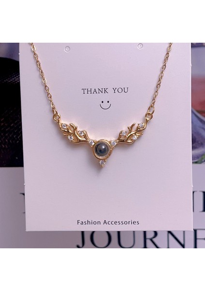 Yeni Kolye Kadın Moda Yüz Köprücük Kemiği Zinciri ile Kore Mizaç Kolye Kadın Diy Aksesuarları (Yurt Dışından)