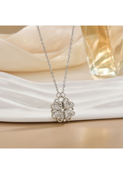 Yeni Kıdemli Işık Duygusu Lüks Mikro Set Zirkonya Bakır 18 Ayar Altın Kaplama Kolye Kolye Köprücük Kemiği Zinciri Takı ile Kadın Moda (Yurt Dışından)