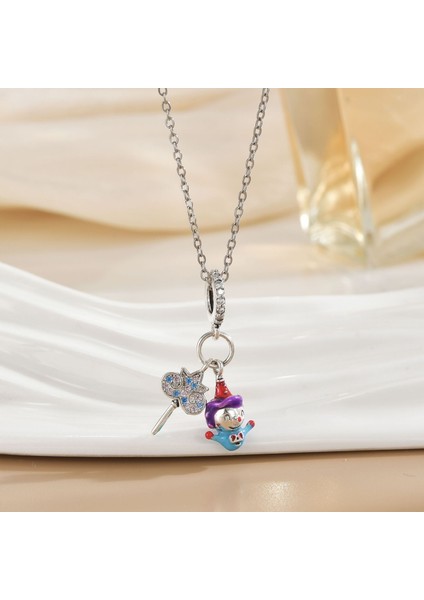 Yeni Kolye Kadın Moda Yüz Köprücük Kemiği Zinciri ile Kore Mizaç Kolye Kadın Diy Aksesuarları (Yurt Dışından)