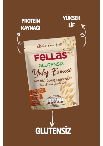 Glutensiz Yulaf Ezmesi 300 gr fiyatları