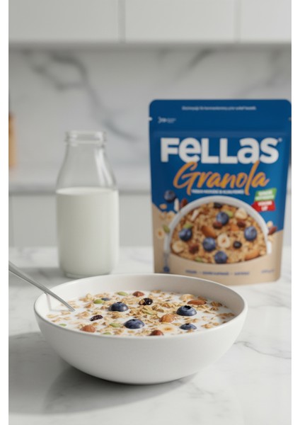 Granola 2'li Paket - Yaban Mersini & Kuruyemişli 200g + Fındık & Kakaolu 200g