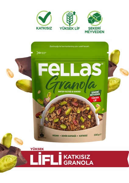 Granola - Antep Fıstığı & Kakao (200g)