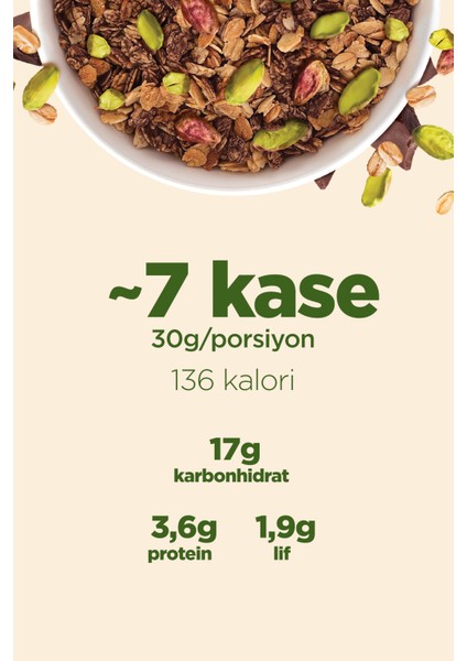 Granola - Antep Fıstığı & Kakao (200g) modelleri