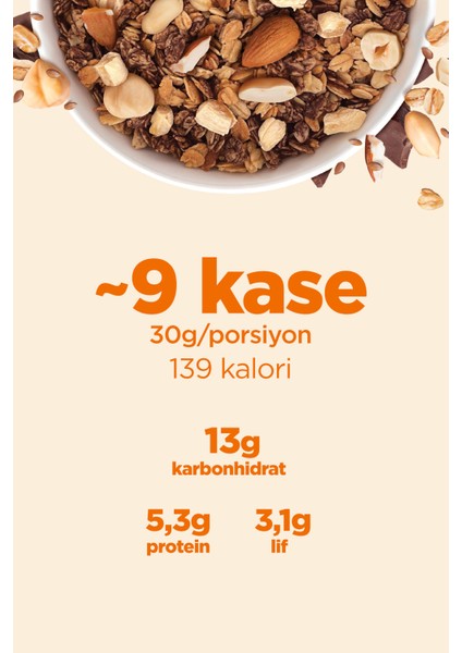 Protein Granola - Karışık Kuruyemiş & Kakao 270g - 3'lü Paket modelleri