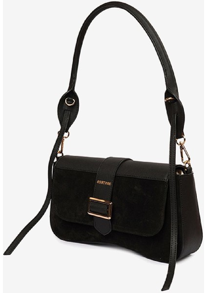 Kadın Siyah Mıknatıslı Omuz Çantası 4K2CN69634