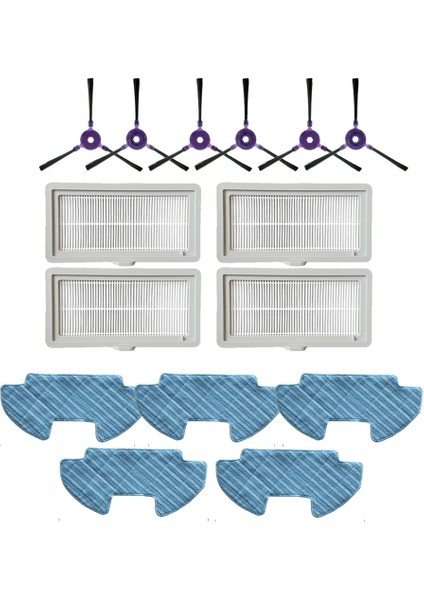 Rulo Yumuşak Yan Fırça Filtre Paspas Midea VCR07 VCR08 MR09 Samsung VR05R5050WK Robotlu Süpürge Parçaları (Yurt Dışından) modelleri