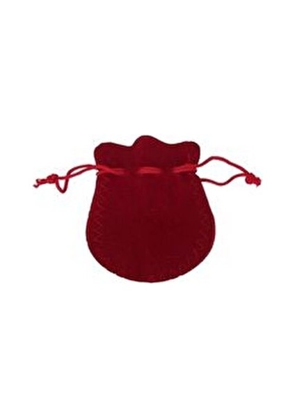 Özer Kadife Kese Takı ve Altın Hediye Ambalajı 100 Adet Kırmızı 6x8 cm İpli Büzgülü fırsatları