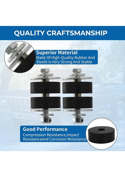 Ford F100 F150 F250 2WD Pikap Için Radyatör Destek Çerçevesi Cıvata Pad Kiti 195-1979 (Yurt Dışından) indirimleri