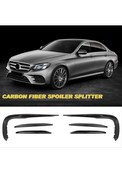 Ön Tampon Spoiler Splitter Kapak Izgara Hava Havalandırma Trim Mercedes Benz E Sınıfı W213 Sport E63 2016 2017 2018 (Yurt Dışından) indirimleri