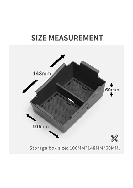 Nissan Juke Için 2020-2024 Merkez Konsolu Kol Standı Saklama Kutusu Tepsisi Organizatör Aksesuarları Tidying Bagaj Organizatör (Yurt Dışından) modelleri