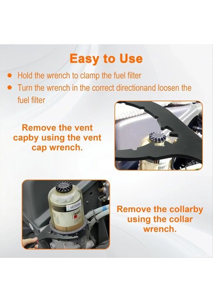 Davco Için Dizel Yakıt Filtre Anahtarı 8 Inç Yakıt Su Filtresi Yakıt Filtresi Çıkarma Aracı DD13 DD15 DD16 Dizel Motor (Yurt Dışından) indirimleri