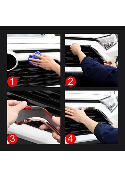 Toyota Rav4 XA50 2019 2020 2021 2022 2023 2024 Rav 4 Hibrid Abs Araba Ön Izgara Izgara Dekorasyon Kapak Çerçeve Parçaları (Yurt Dışından) indirimleri