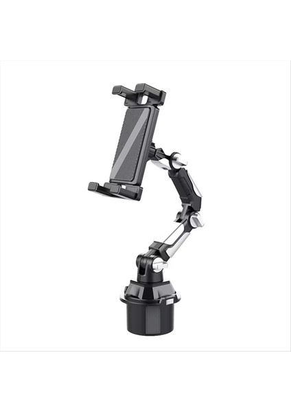 Araba Kupası Telefon Tutucu Ayarlanabilir Araba Araç Içi Su Kupası Tutucu Uzun Ortak Konum Cep Telefonu Tablet Bilgisayar Araç Braketi (Yurt Dışından)