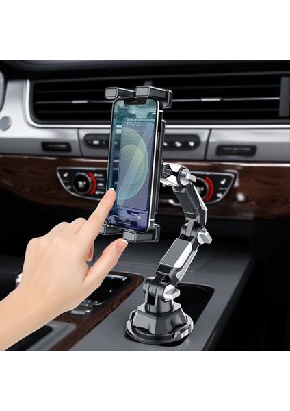 Araba Kupası Telefon Tutucu Ayarlanabilir Araba Araç Içi Su Kupası Tutucu Uzun Ortak Konum Cep Telefonu Tablet Bilgisayar Araç Braketi (Yurt Dışından) fırsatları