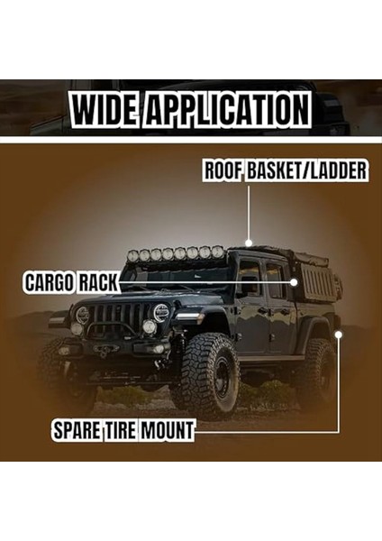 Off-Road Merdiven Çatı Kargo Rafı Için Ağır Hizmet Tipi Montaj Plakası Kiti Burçlarla (Yurt Dışından) fırsatları