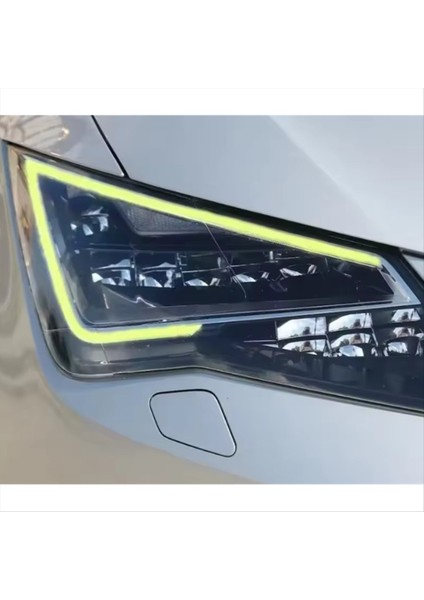 Sarı Angel Eye Drl LED Tahtaları 2017-2020 Seat Leon Mk3 Gündüz Koşu Hafif Çip Modülü 5F0941475 5F0941476 (Yurt Dışından) fırsatları