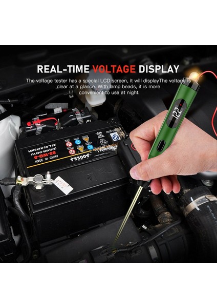 P50 Araç Elektrik Devre Test Cihazı Probu 5V-30V Dijital Ekran Devre Test Kalemi Araç Devre Test Merkezi Lamba Voltaj Test Kalemi (Yurt Dışından) indirimleri