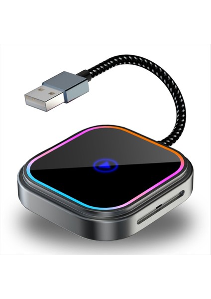 Iphone ve Android Audio Reaktif Aydınlatma Tasarımı Için 2&#39 Si 1 Arada Kablosuz Carplay Adaptörü Carplay Dongle Android Otomatik Adaptör (Yurt Dışından) indirimleri