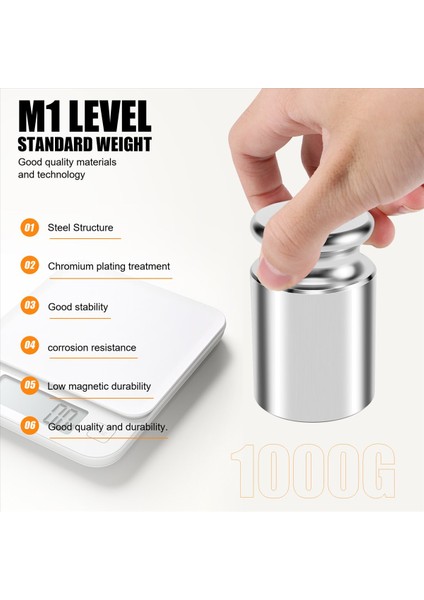 Aws Dijital Ölçeği Karbon Çelik Krom Kaplama 1000G (1kg Wgt) Için Kalibrasyon Ağırlığı (Yurt Dışından) indirimleri