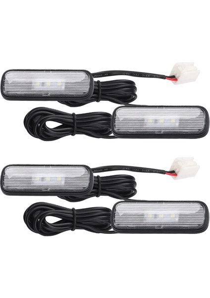 4pcs Araba Işığı LED Iç Atmosfer Işık Dekorasyon Lambası Ortam Ayak Işığı Honda Civic 10TH 2018-2020 Beyaz (Yurt Dışından)