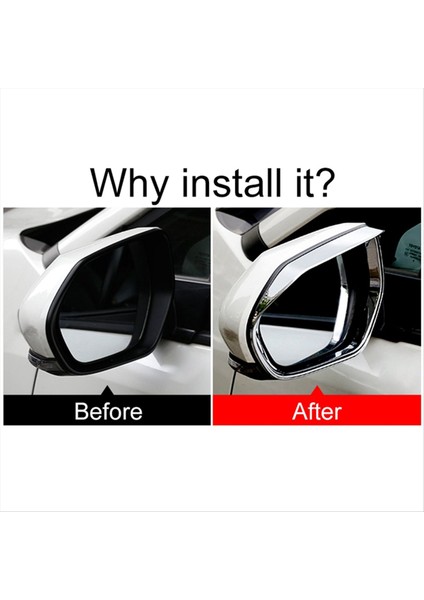 Toyota Corolla E210 2019 2020 2021 2022 2023 2024 Hibrid Abs Araba Dikizli Ayna Yağmur Geçirmez Kaş Yağmur Koruyucusu (Yurt Dışından) indirimleri