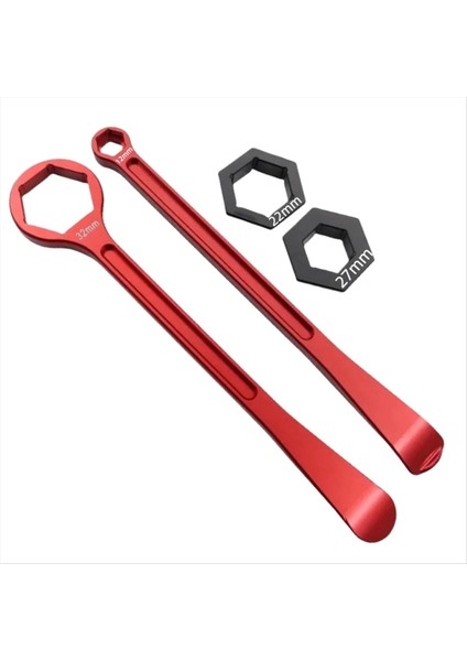 32/10/22/22/27MM Evrensel Motosiklet Lastik Demir Set Combo Levers Set Lastik Onarım Aracı Spanner Kafa Değişimi Kırmızı (Yurt Dışından)