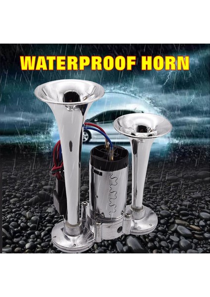 12V Çift Trompet Boynuz Araba Hava Boynuzu Süper Sesli Elektrikli Solenoid Valf Arabası Elektrik Hava Boynuzu Araba Tekne Hoparlör (Yurt Dışından) indirimleri