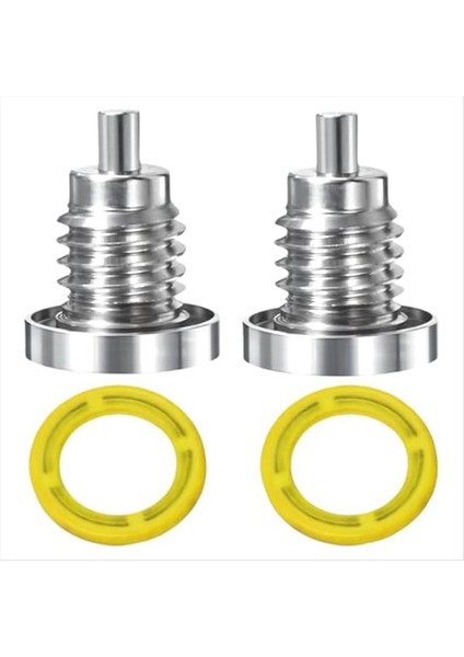 8M0058389 Deniz Manyetik Dişli Tahliye Tapası Merkür Dışarıda Alt Ünite Dişli Yağ Dinleme Dolgu Deliği Vidası Contası 2 Pcs (Yurt Dışından)