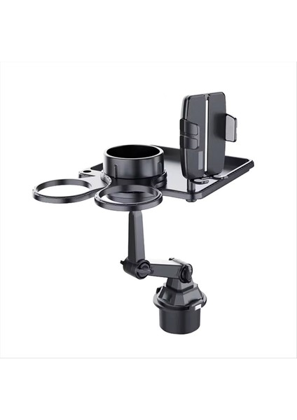 Çok Fonksiyonlu Fincan Tutucu Genişletici Tepsisi Telefon Standı Gıda Tepsisi Yemek Için Gidip Gelme Araç Masası Işçisi (Yurt Dışından)