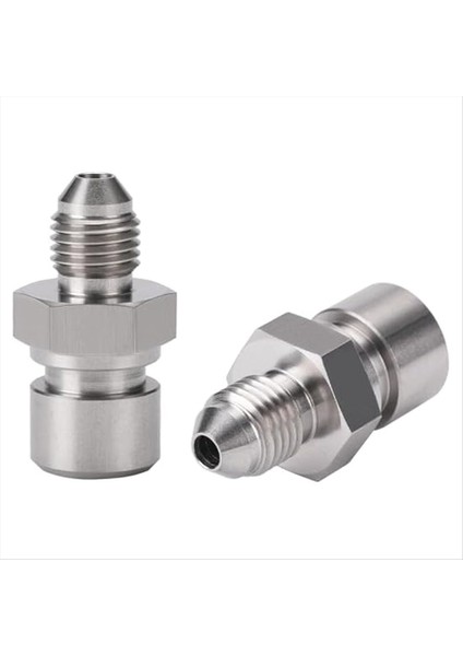 4AN Erkek-3/8-24 3/16INÇ Ters Flare Paslanmaz Çelik Fikir Fikir Takımlı Fren Fren Hattı Adaptörü 2 Pcs (Yurt Dışından)