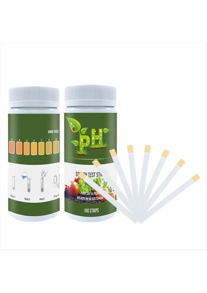 Toprak Ph Kağıt Test Kiti 200 Testçi Şeritleri (3 5-9 Aralığı) Bahçe Ev Çim Çimen Sebze Bahçeciliği Test Etmek Için (Yurt Dışından)