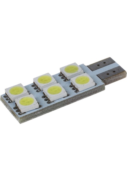 2 x 5050 Smd 6 LED T10 194 W5W Canbus Hata Bedava Açık Lamp Beyaz Dc 12V (Yurt Dışından)