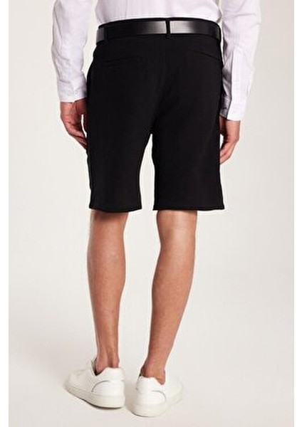 Erkek Regular Bermuda Şort Yandan Cepli Nefes Alabilir Kumaş ile Rahat Kullanım