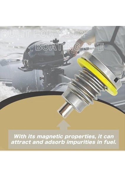 8M0058389 Deniz Manyetik Dişli Tahliye Tapası Merkür Dışarıda Alt Ünite Dişli Yağ Dinleme Dolgu Deliği Vidası Contası 2 Pcs (Yurt Dışından) indirimleri