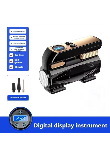 Otomotiv Enflasyon Pompası Taşınabilir Çift Amaçlı Ağır Hizmetli Araç Lastik Şişman Basınç Lastik Enflasyonu Hava Kompresörü (Yurt Dışından) fiyatları