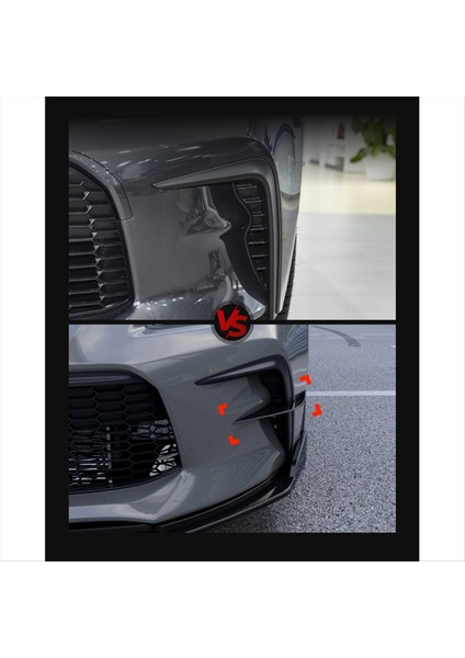 1 Çift Ön Tampon Havalandırma Spoyleri Kanard Dekoratif Tampon Venteri Ayırıcı Yüzgeç Döşeme Toyota Subaru GR86 2022 ve Sonrası (Yurt Dışından) modelleri