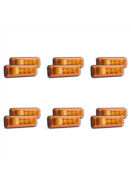 12 Adet 3 9 Inç 3 Leds Kamyon Römorku Ön Arka Yan Işaret Lambası Göstergesi Lamba Kaya Işığı Römork Için Kaya Işığı (Yurt Dışından)