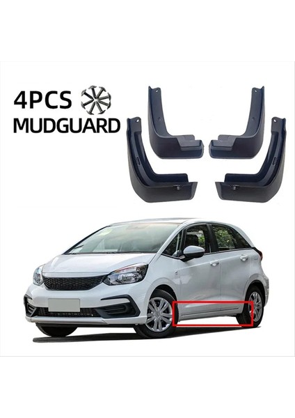 Çamurlu Çamurluklar Honda Fit Jazz 2020-2024 Mudguards Lastik Çamurlu Çamur Flaps Tekerlek Muhafızları Aksesuarları (Yurt Dışından) fiyatları