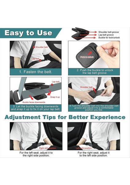 2pcs Emniyet Kemeri Ayarlayıcı Emniyet Kemeri Klipsi Araba Omuz Boyun Kemeri Kilitleme Klipsini Otomotiv Sürüşü Için Koruyucu (Yurt Dışından) indirimleri