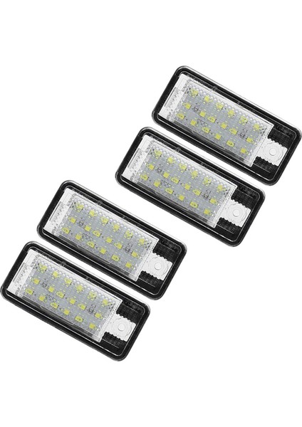 4pcs Araba LED Lisans Numarası Hafif Lamba Beyaz -Audi A3 S3 8p A4 B6 B7 A5 A6 4f Q7 A8 S8 C6 (Yurt Dışından)