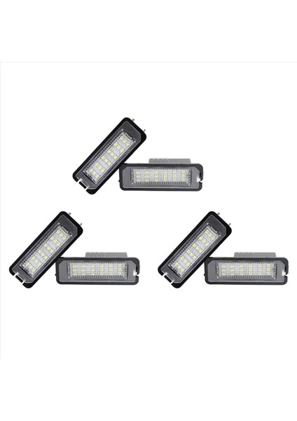 Volkswagen Golf 4 6 Polo-9n Passat Için 3x Araba LED Plaka Işığı (Yurt Dışından)