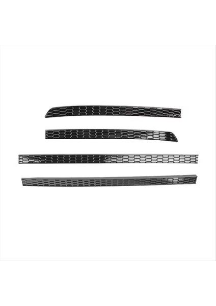 Petek Tarzı Abs Siyah Araba Oto Aksesuarları Arka Tampon Sisli Işık Lambası Kapak Vw Tiguan R-Line 2022 2023 (Yurt Dışından)