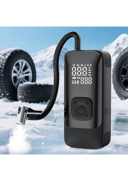 Araç Lastiği Şişiricisi Taşınabilir Hava Pompası Power Bank Fonksiyonu Tip-C Kablosuz Pil Kompresörü Araba Motosiklet Lastiği (Yurt Dışından) modelleri