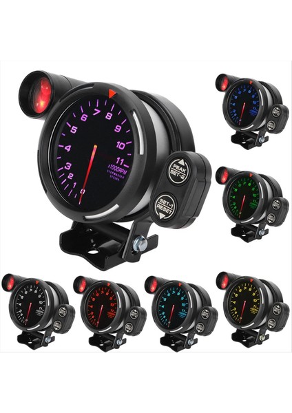 Rpm Tako Gösterge 10-15V Otomatik Takometre Açık Ekran 3 15 Inç 7 Renk Abs Değiştirme (Yurt Dışından) modelleri